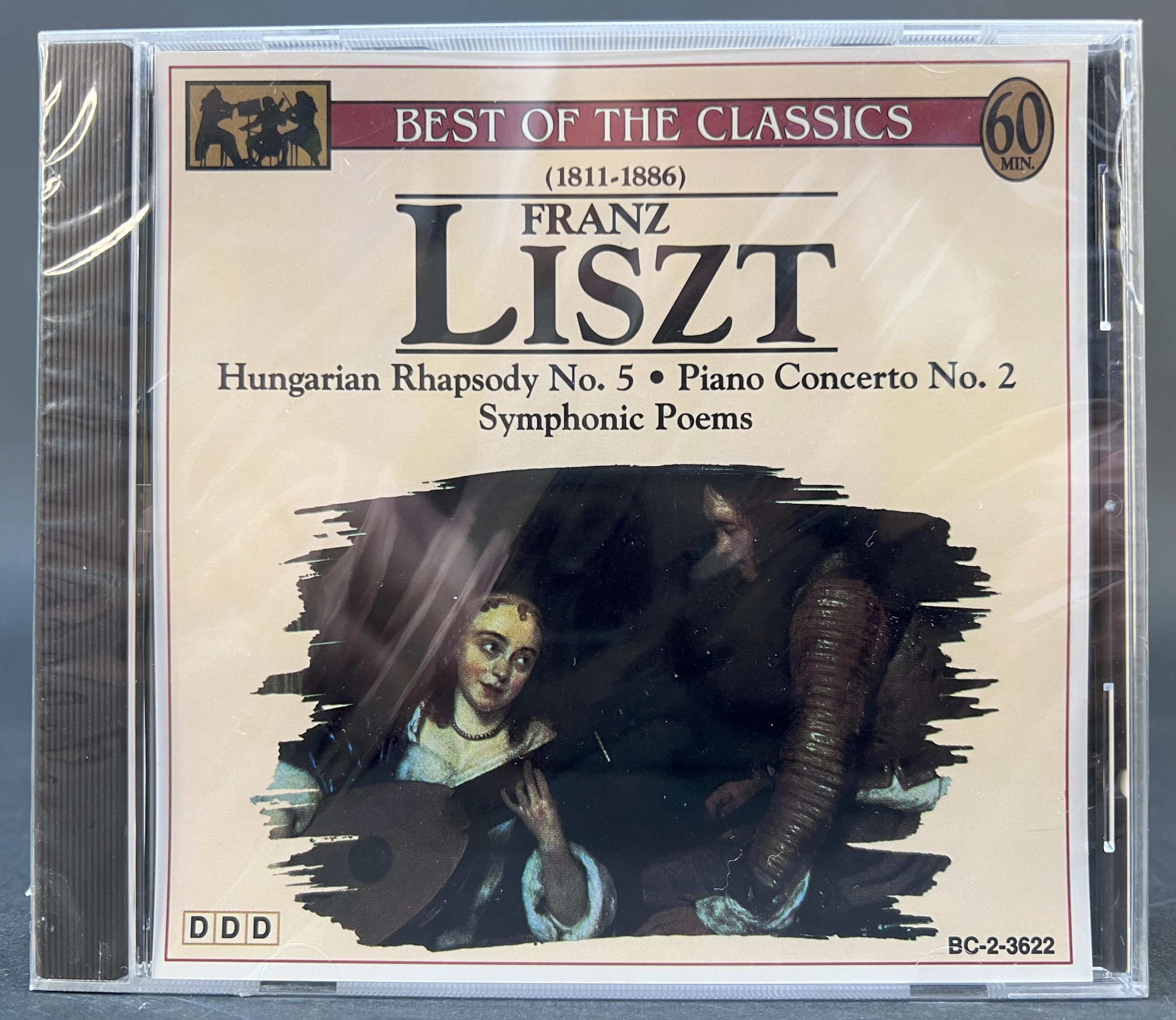 【未開封多数！】Classical　Music Franz Liszt – Hungarian Rhapsody No.5 & Piano Concerto No.2. 1993