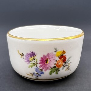 Grand Plat / Coupe Meissen 31,5 Cm - 1er Choix - Décor Fruits Fleurs Insectes