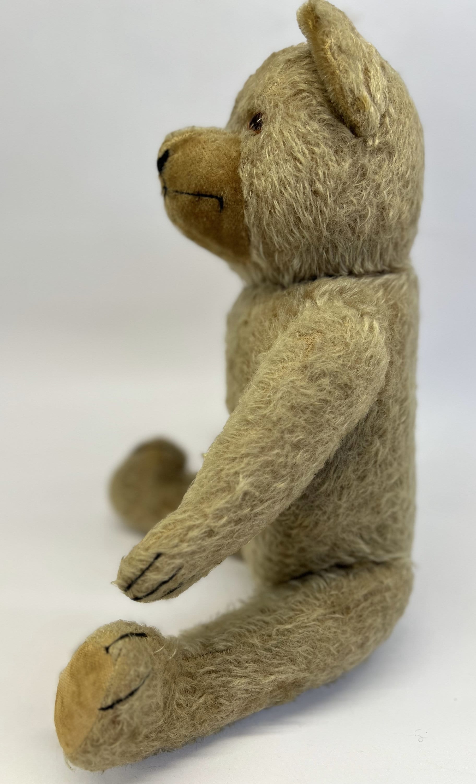 Ancienne Oursonne En Mohair – Années 1940 – France – Sortie Du Grenier