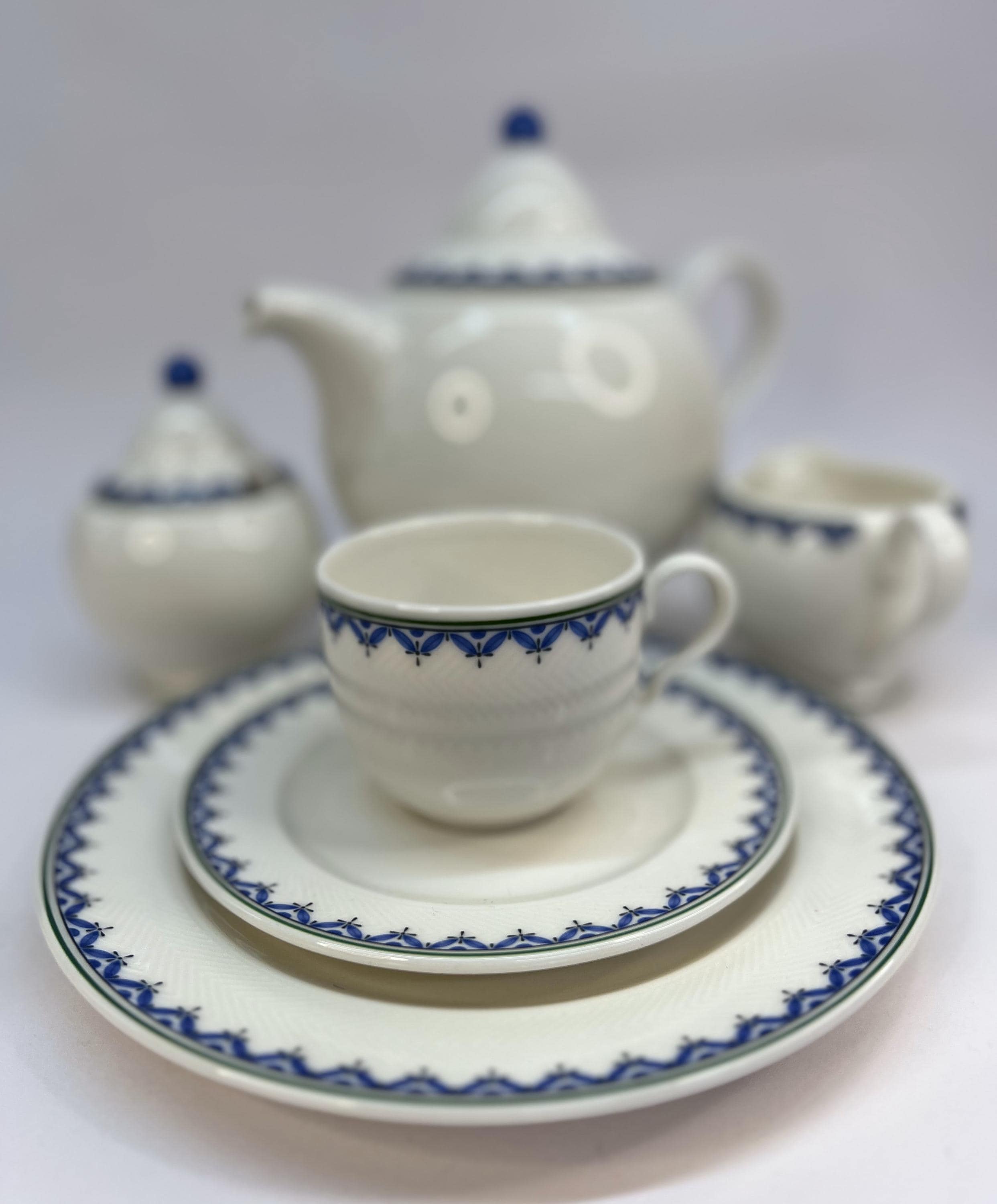 Villeroy & Boch, Casa Look Luxembourg, Porcelain Tea Set for Two