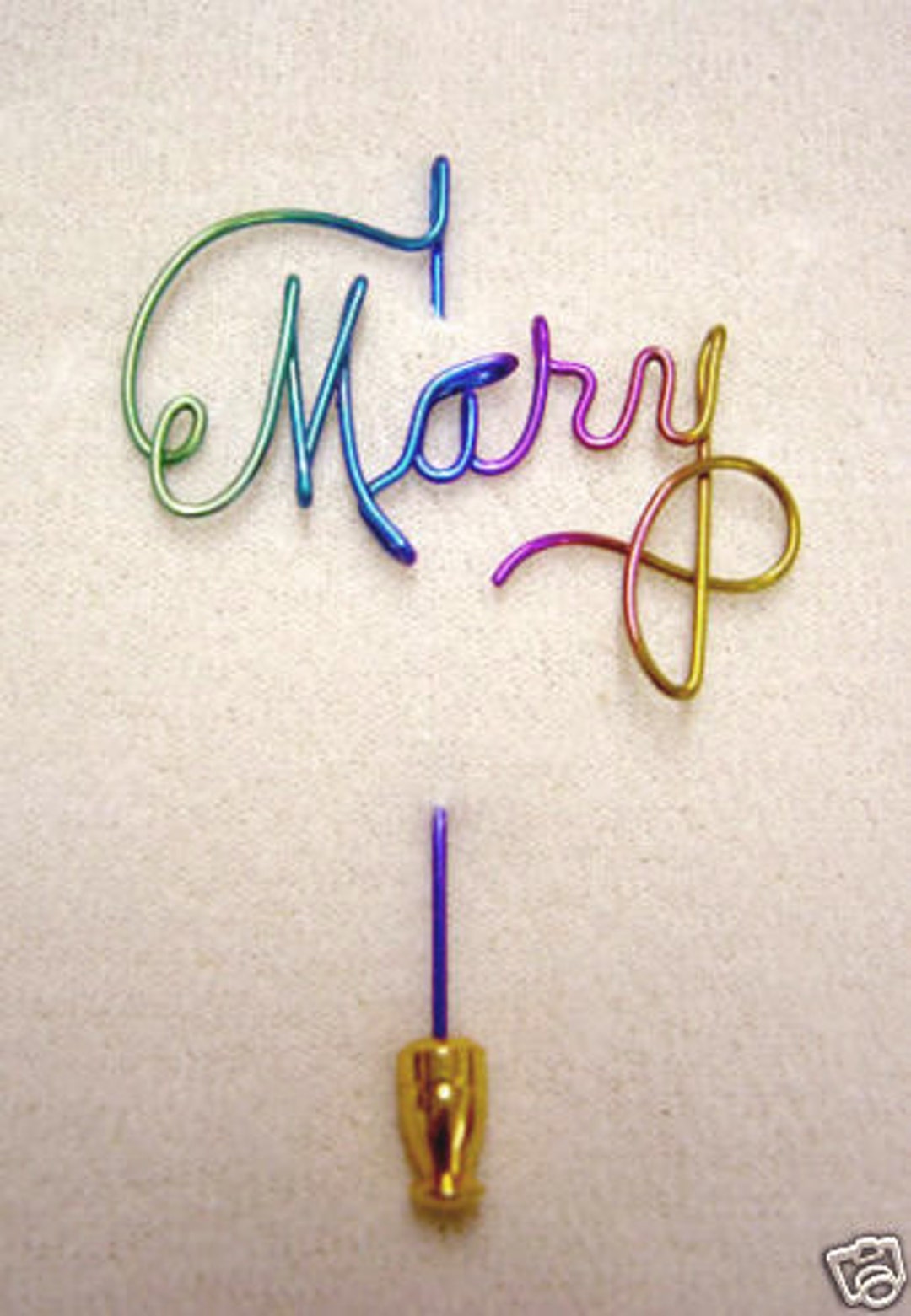Wire Name Pin Personalized Name Jewelry Name Stick Pin Gold Name Broach