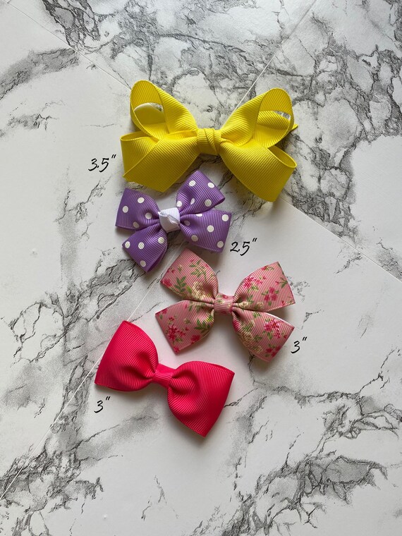 Pink Bows & Dots Grosgrain Ribbon - 1 1/2