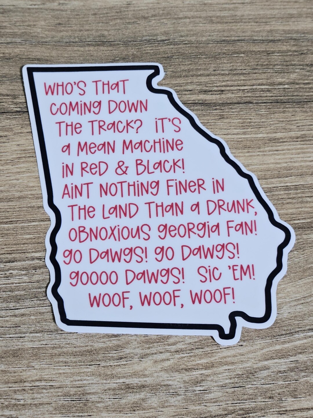 Georgia Bulldogs Chant Who's That Coming Down The Track