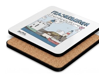 Cork backed Coaster,  Aberdeenshire villages