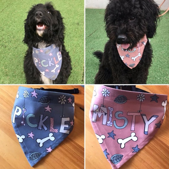 Dog bandana personalised pet 