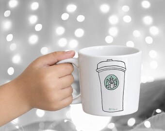 small or kids mug - ceramic