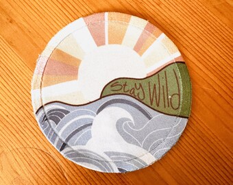 sew on patch - "Stay Wild"