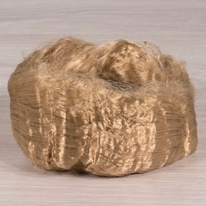 Viscose fiber V-286, 1.8oz (50gr) for felting, nuno felting, spinning and art batts projects.