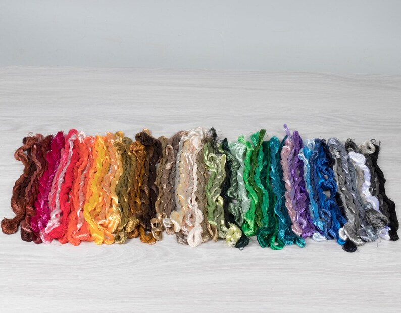 Viscose thread hanks set 7oz 200gr for felting nuno Etsy