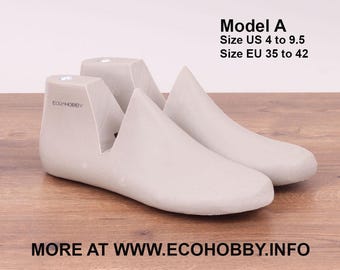 Shoe lasts  Model A. For shoe making, V-HINGED. NEW!. Size US 5 to 10.: