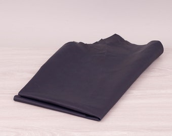 Cowcalf  leather,dark blue. For clothes, DIY projects and etc.