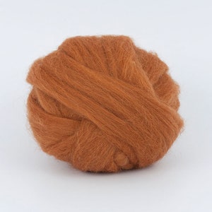 Almonds B178, 1.78oz (50gr), 26mic merino tops felting wool, for needle felting, wet felting, spinning.