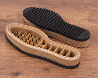 Shoe soles PAN BROWN, Ladies sole for leather and Felted shoes