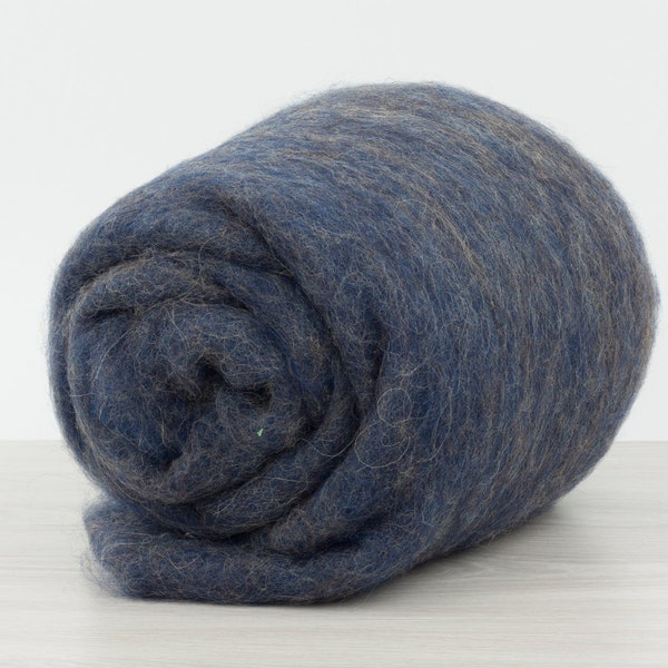 Bergschaf Melange No. 13, carded wool 1.77oz (50gr), 26-29 mic. Felting Wool, For Spinning And Needle Felting.  100% wool.