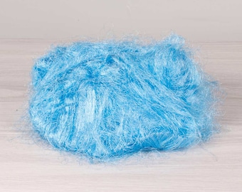 Viscose Thread N-332, 1.7oz (50gr) for felting decoration. For DIY projects.