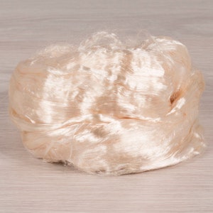 Viscose Fiber V-38, 1.8oz (50gr) for felting, nuno felting, spinning and art batts projects.