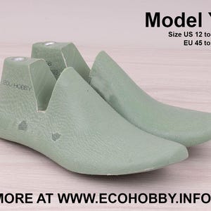 Shoe lasts Model Y. For shoe making & felting, NEW! V-HINGED! Size US 12 and 13.