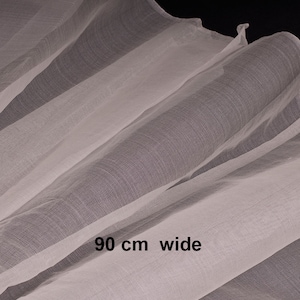 Ivory Organza Gauze,  for NunoFelting, 90 cm wide.