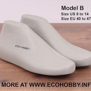 Shoe lasts Model B. For shoe making & sneakers, NEW! Size US 8 to 14.