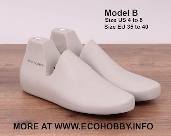 Shoe lasts Model B. For shoe making & sneakers, NEW! V-HINGED!