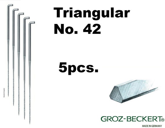 42 Gauge triangular felting needles.
