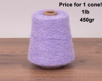 Fleecy MIRTILLO, NM 6000, 450gr. (1lb)Yarn on cone. SALE!