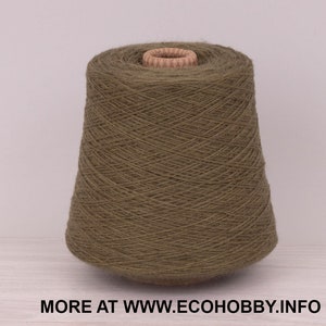 VOLGA VERDE, Nm 2/14,  450gr (1 lb). Yarn on the cone. SALE!