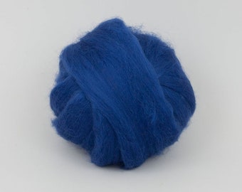 Blue B117, 1.77oz (50gr), 18mic Extra Fine Merino Wool  Felting Wool, For Spinning And Needle Felting.  100% wool.