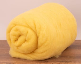 LemonZest B182, 20mic Carded Merino Wool Batt 1.76oz (50g) Felting wool, for spinning and needle felting.  100% wool.