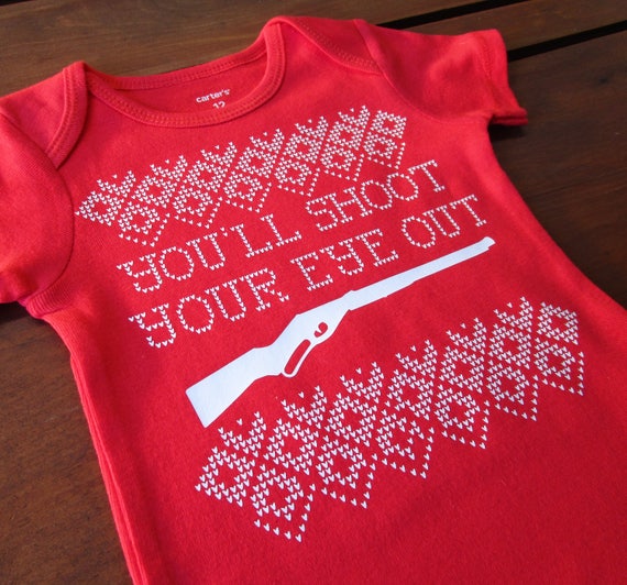 christmas story onesie baby