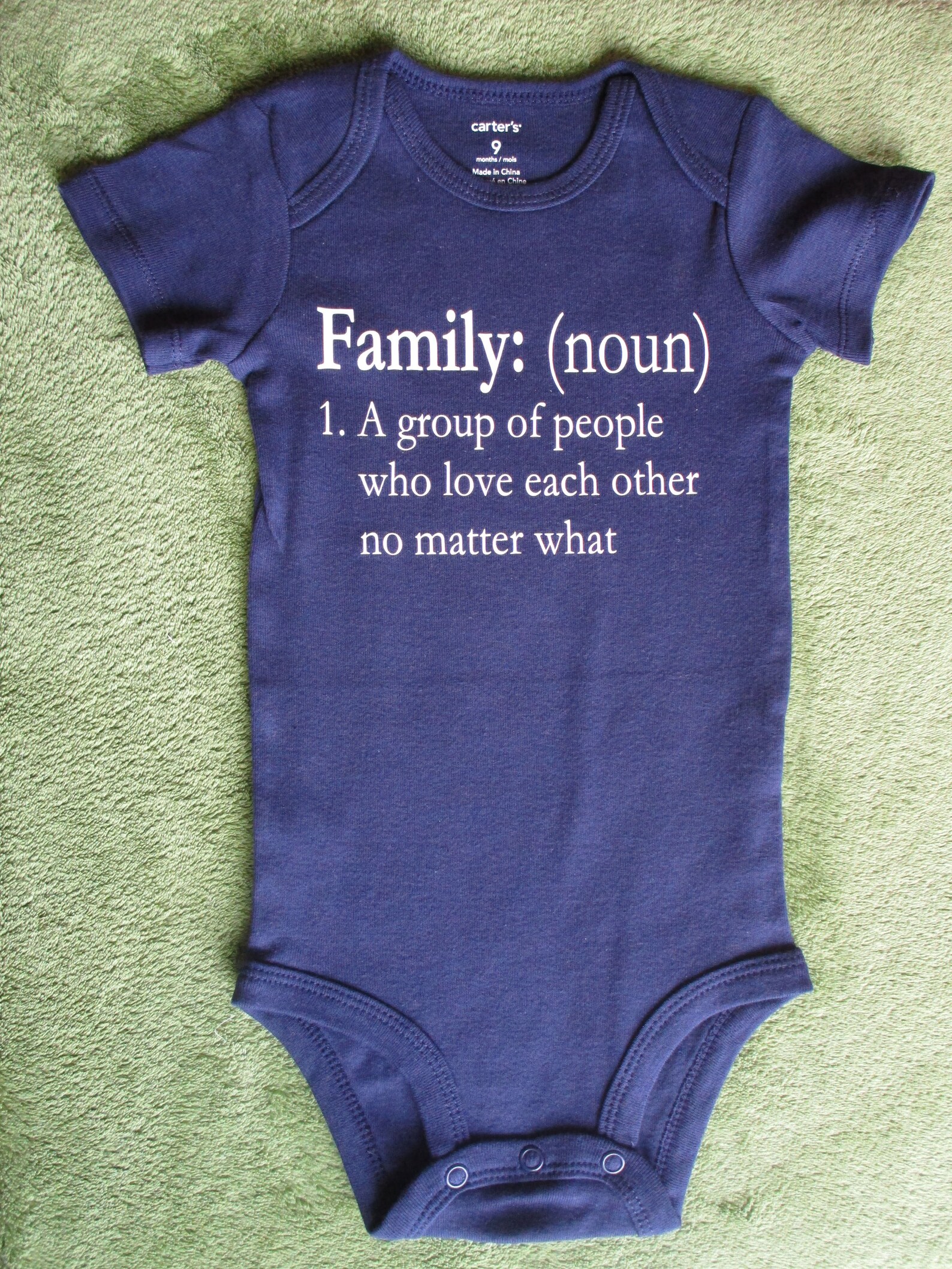 The Definition of Family Baby Onesie Pride Onesie Shower Etsy