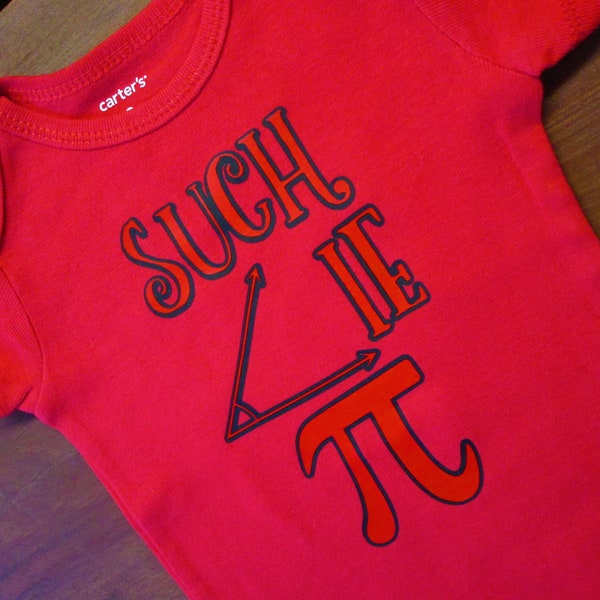 Such Acutie Pi Onesie, Math Onesie, Nerdy Baby, Baby Shower Gift