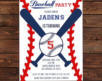 baseball invitation etsy