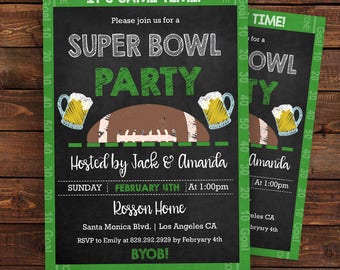 Super Bowl Invite Etsy
