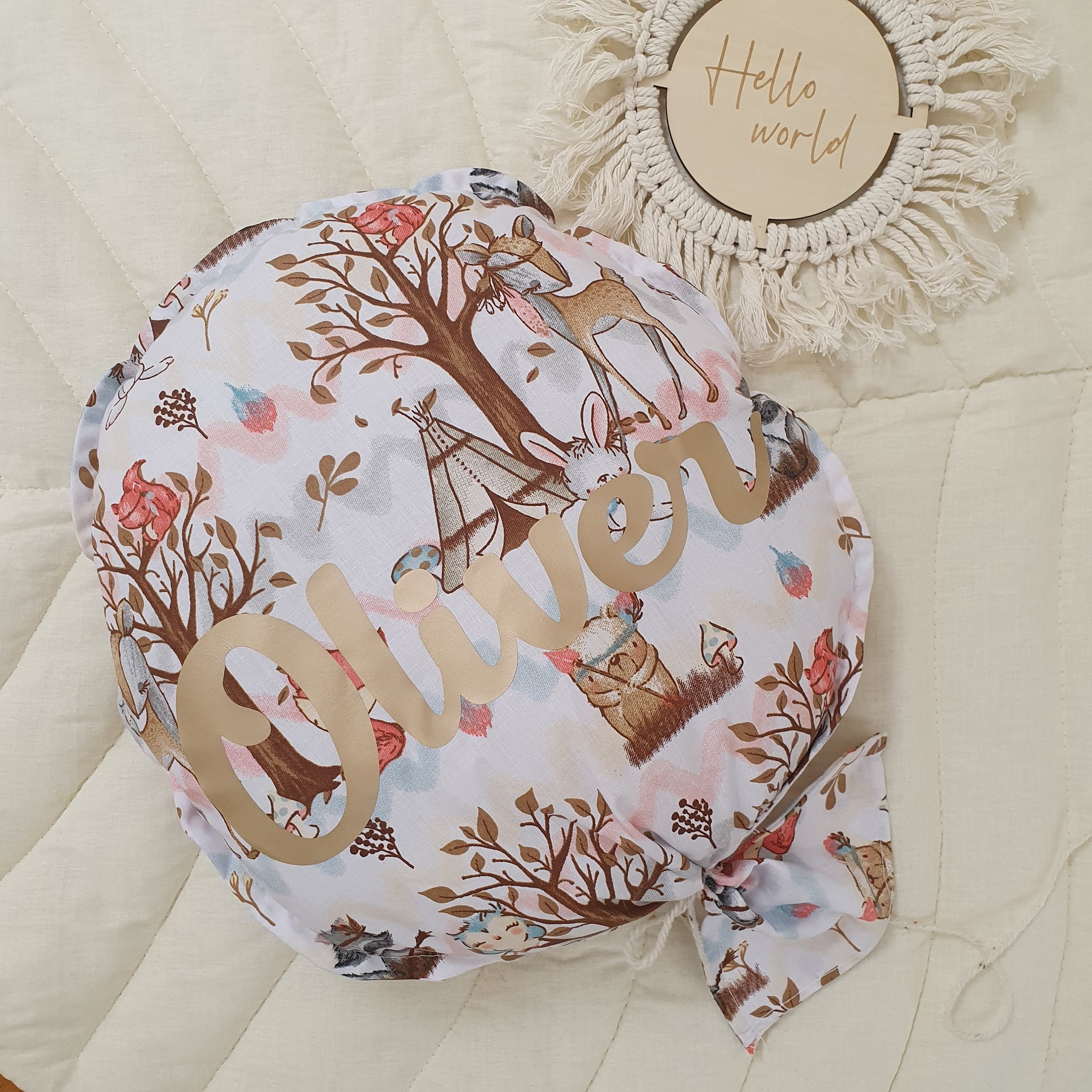 Palloncino Decorativo In Tessuto Rosa Harilla - 20x60 Cm, Appeso A Parete, Minimalista Per Feste E Foto