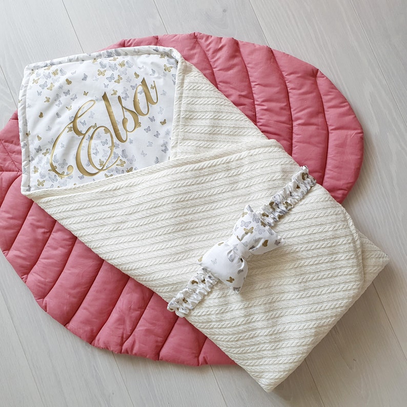 Hospital receiving blanket Personalized swaddle baby blanket Etsy