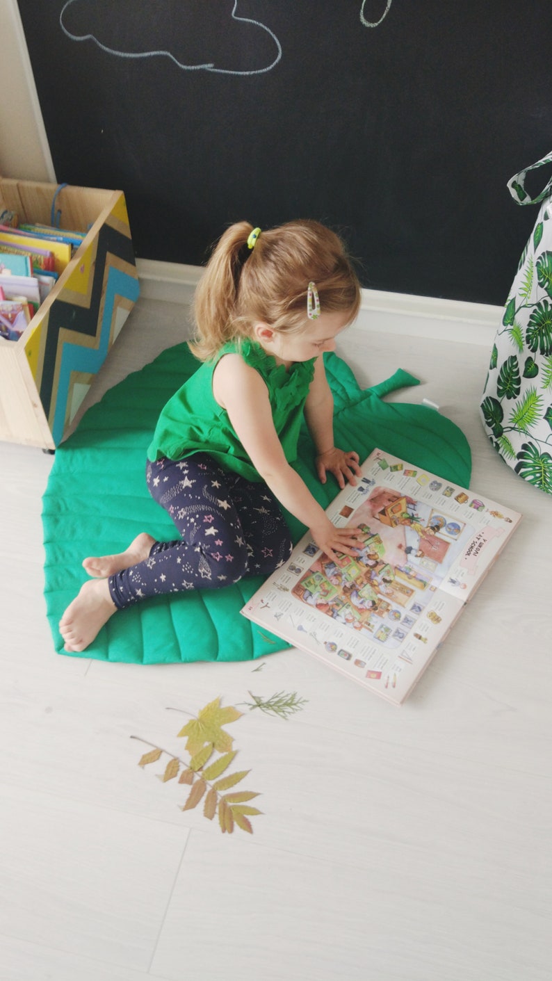 Monstera Leaf Rug Nursery Play Mat Tropical Kids Playroom Etsy