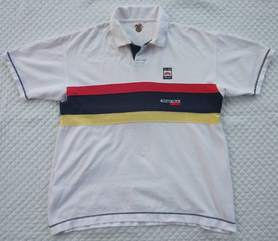 Ellesse Shirt Vintage Ellesse Polo 90s Ellesse Perugia Italia Polo Shirt Size M