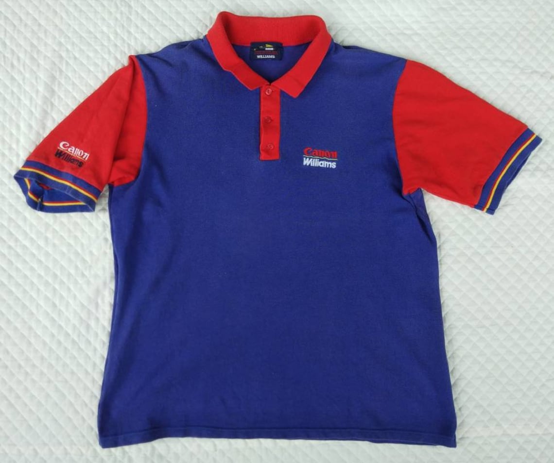 Vintage CANON WILLIAMS Polo Shirt Team Williams F1 Etsy