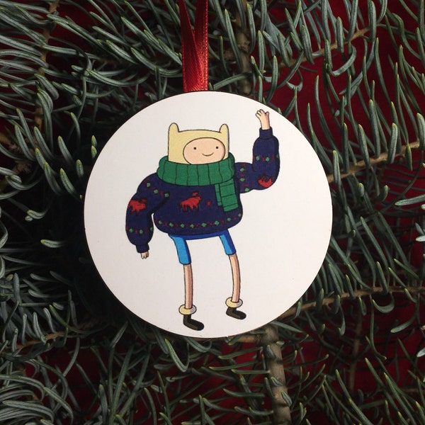 Finn Adventure Time Christmas Tree Ornament Gift Exchange Stocking Stuffer