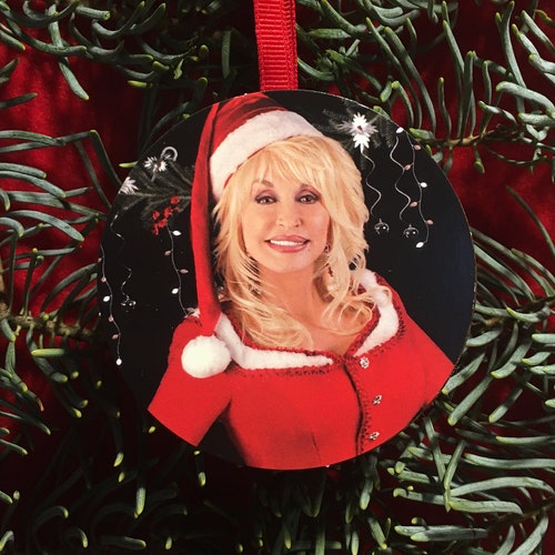 Dolly Parton Christmas Tree Ornament Holiday Party Gift Etsy