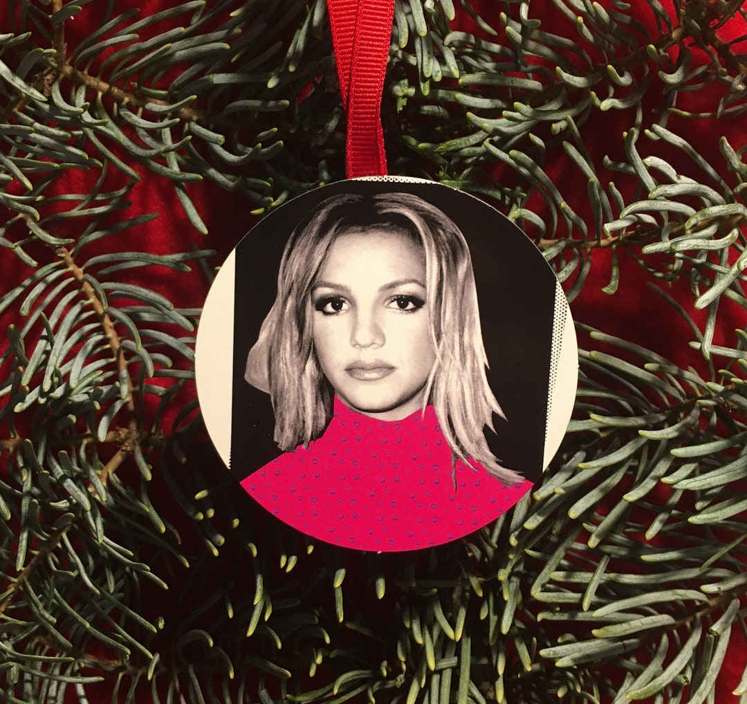 Britney Spears Christmas Tree Ornament Holiday Party Gift Etsy