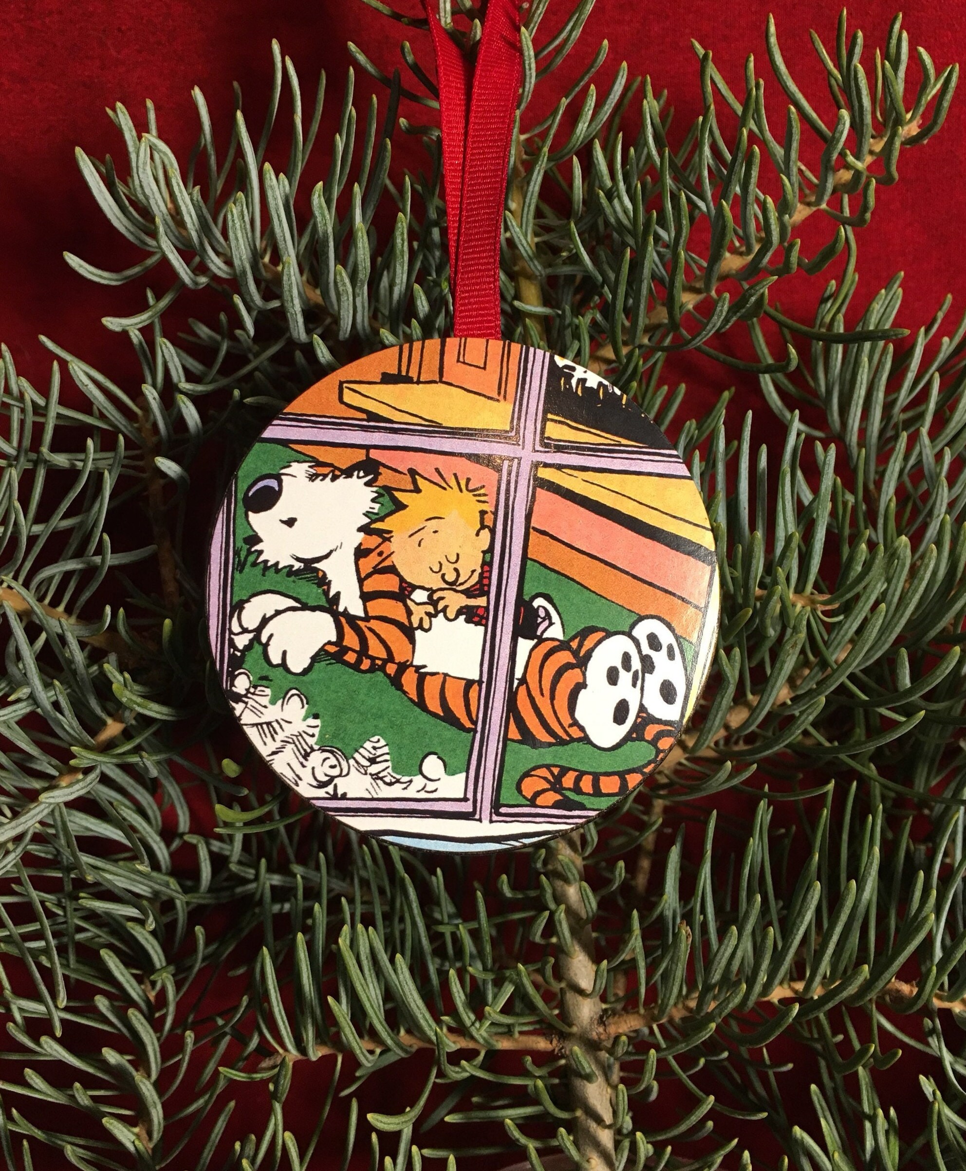 Calvin and hobbes christmas tree