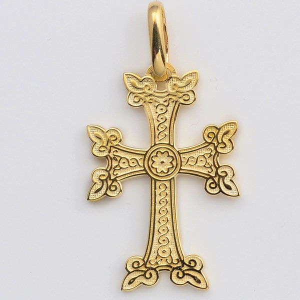 14kt Gold Ornate Armenian Cross