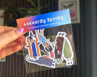 Tina Belcher Costume Sticker Pack / Bob's Burgers Halloween Stickers