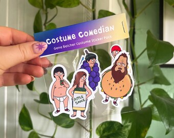 Gene Belcher Costume Sticker Pack / Bob's Burgers Halloween Stickers