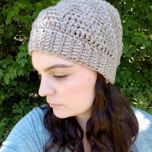 PATTERN ONLY, The Nautilus Beanie & Bun Hat, bun Hat, crochet pattern, messy bun hat, ponytail hat, crochet hat pattern, toque, hat, beanie image 4