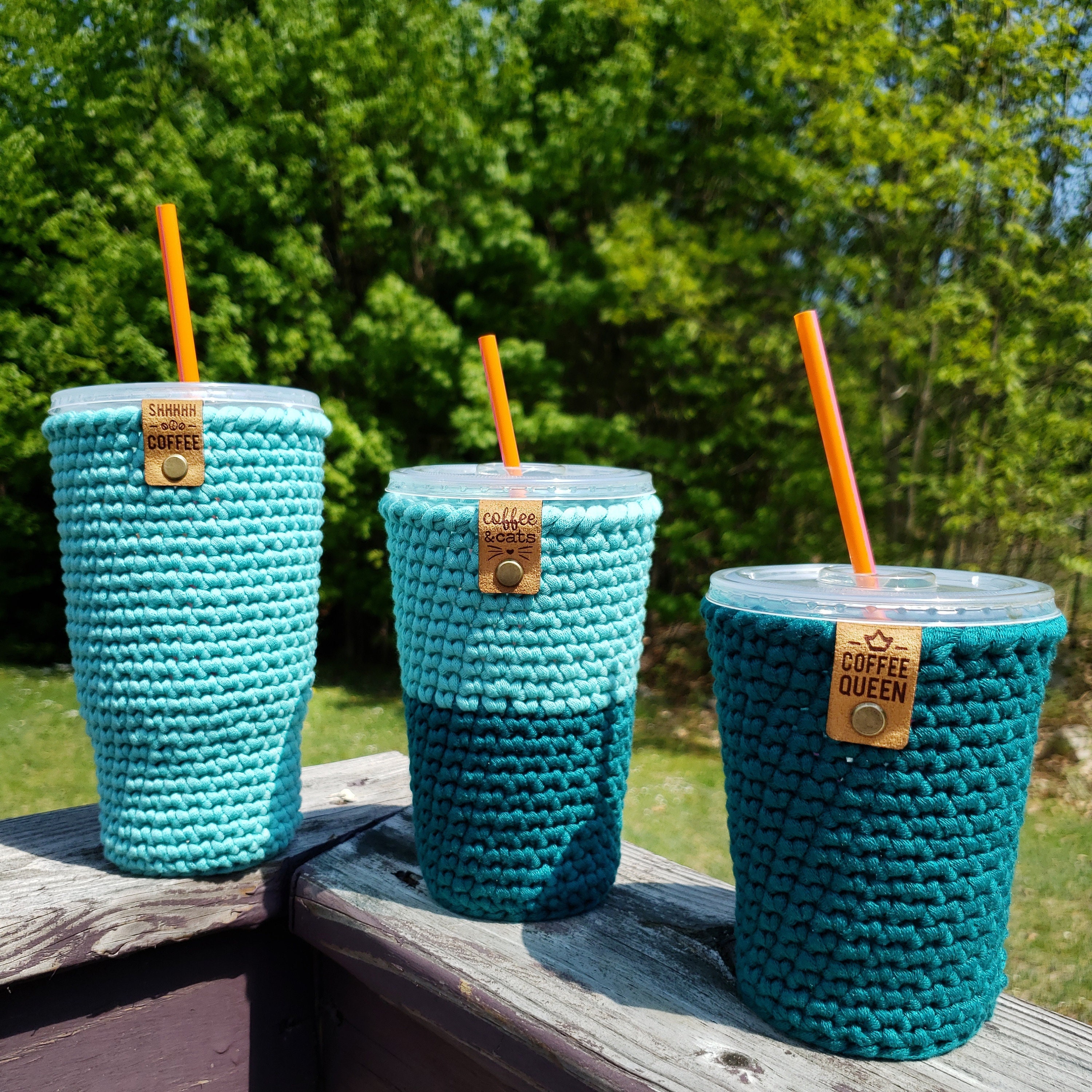 Straw Covers -   Diy straw, Crochet mug cozy, Crochet kitchen