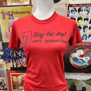 Vintage Sing for Joy Single Stitch T Shirt YL 14-16 | Christian Choir Vintage Tee