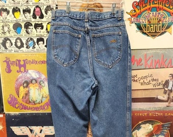 Vintage 80s Chic High Waist Tapered Leg Wedgie Mom Jeans size 13 tall